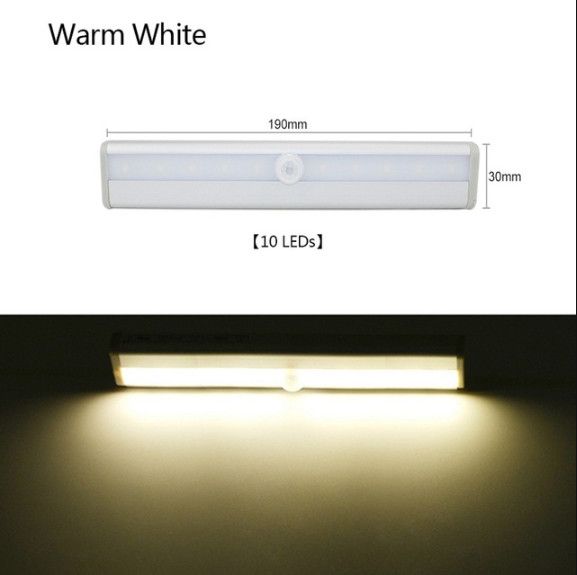 10 LEDs quentes brancos