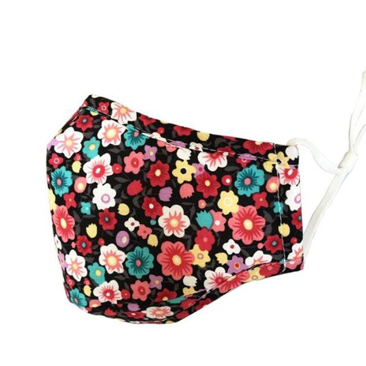 satin al filtre yikanabilir tekrar kullanilabilen bez agiz maskesi kucuk papatya ile moda yuz maskesi anti toz pus koruyucu maske dha382 gunesten