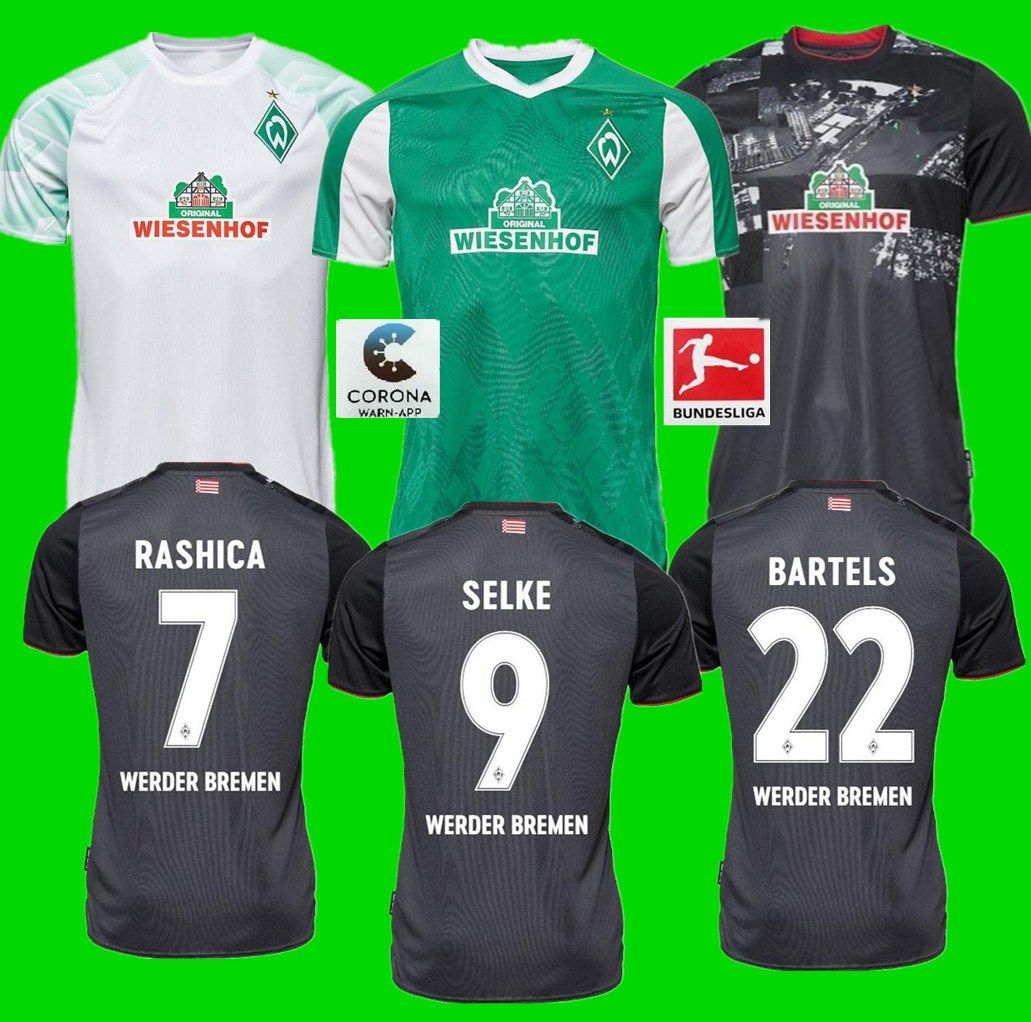 Acquista S 3XL 20 21 SV Werder Bremen Terze Maglie Di Calcio 2019 2020 2021 Nero KLAASSEN Füllkrug Camicie BITTENCOURT RASHICA PIZARRO Calcio A 8,82 € ...