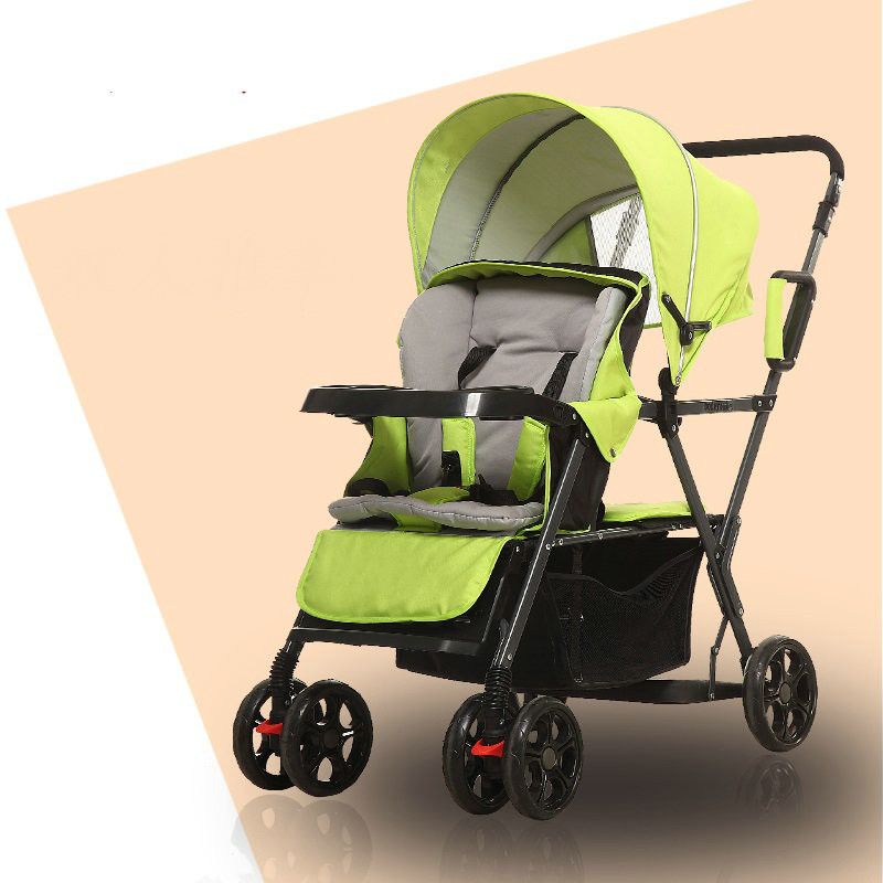 double pram rain cover