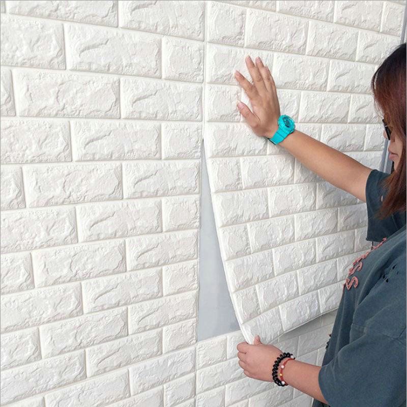 50X50CM PE  Foam  3D  Wall Stickers Wallpaper  DIY Wall 
