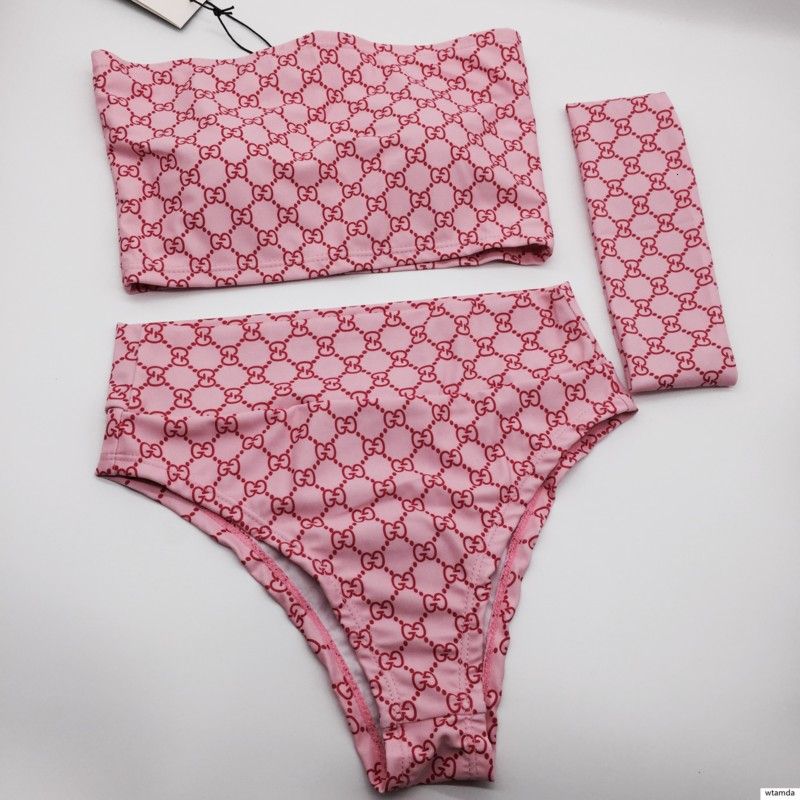 3 piece bikini set with headband