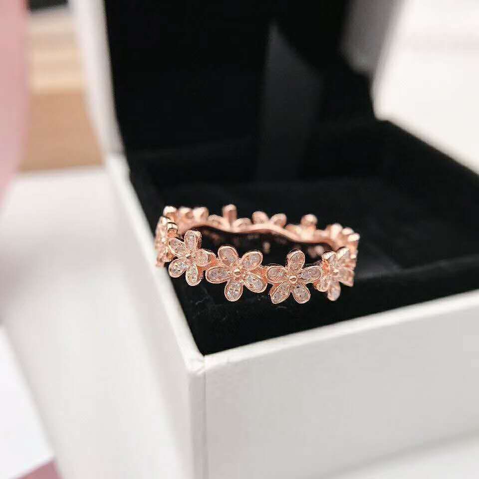 Pandora Daisy Rose Gold Ring 180934CZ 