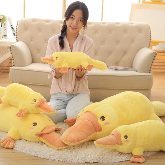 yellow platypus stuffed animal