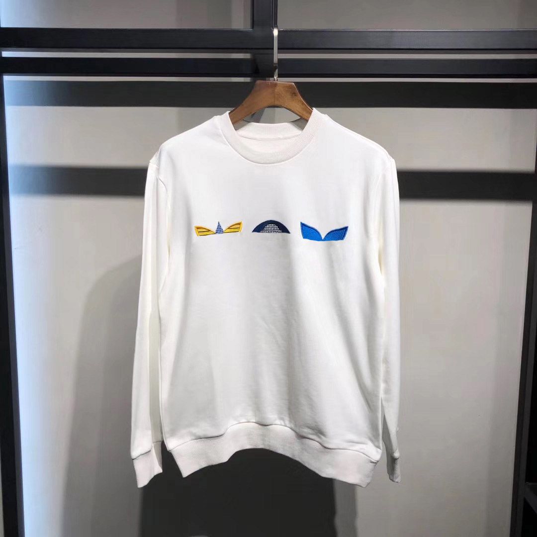 flower monogram embroidered sweatshirt