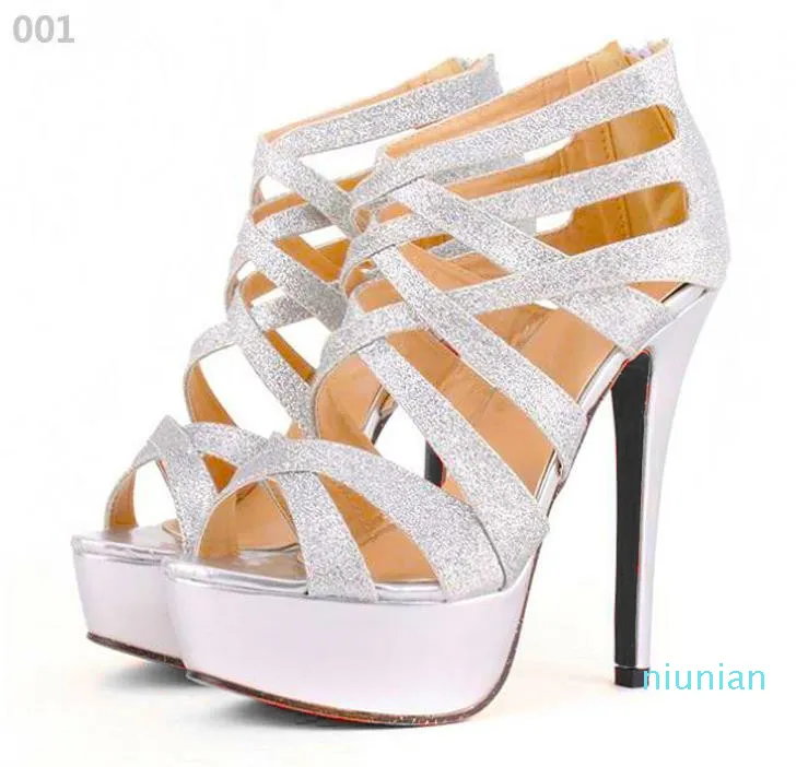 silver platform stiletto heels