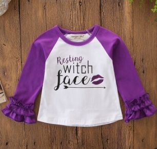 #2 halloween girls shirts