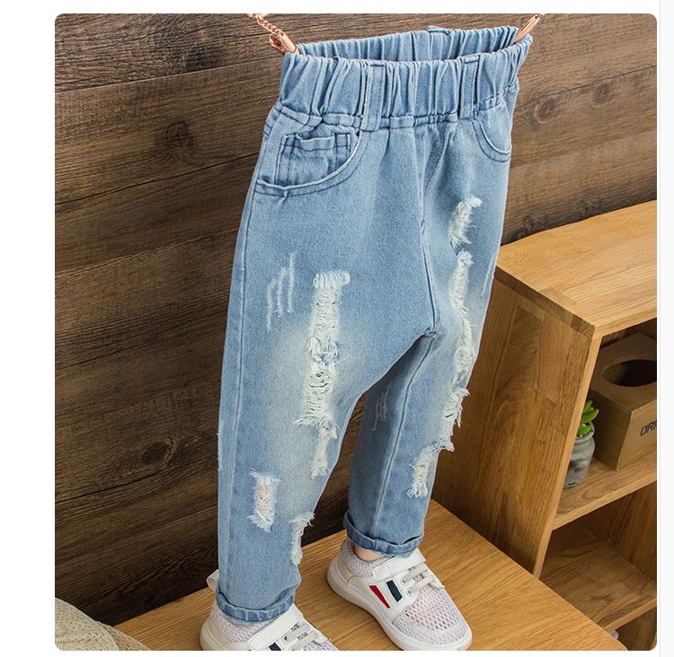 Compra Pantalones De Los Muchachos Denim Jeans Para Niños Spring Agujero  Elástico De La Cintura De Los Pantalones Vaqueros Pantalones De La Ropa Del  Muchacho Pantalones De Los Niños Barato | Entrega
