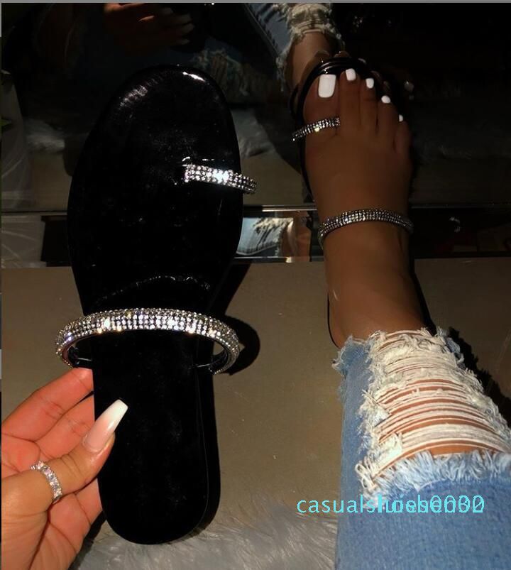 diamond toe ring sandals