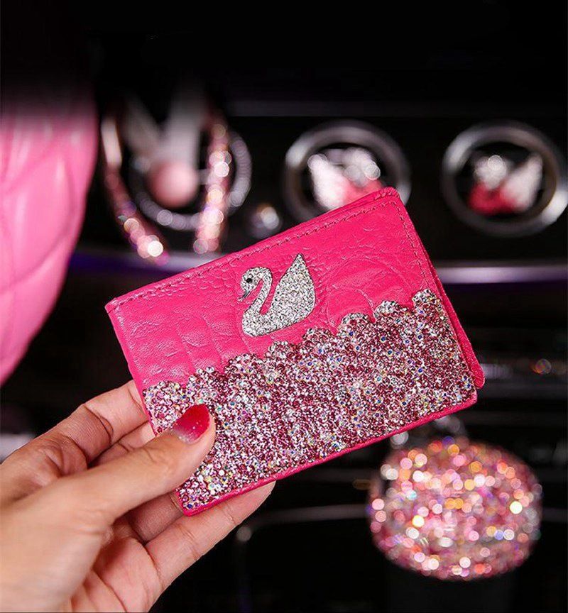 Rhinestone driving license set