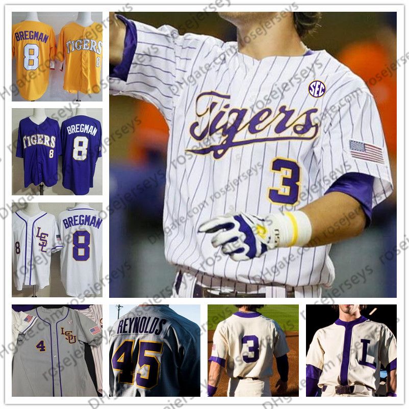 Wholesale Custom 2020 LSU Tigers Baseball Any Name Number 2 Daniel