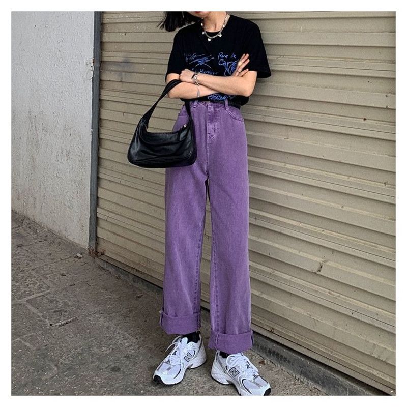 Purple jeans in store Clearance