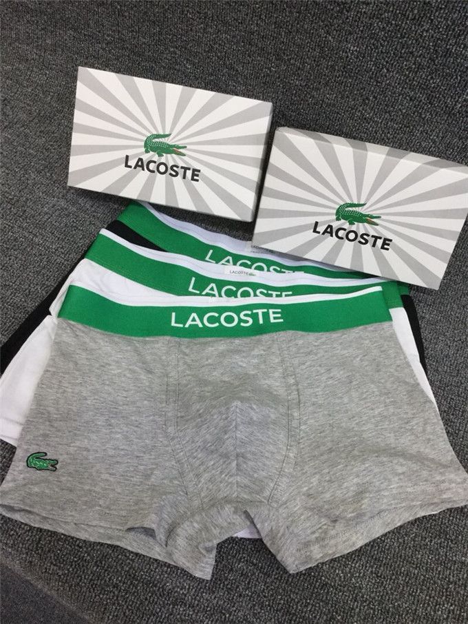 Compre Lacoste Marca De Diseño De Los Hombres De La Ropa Interior Atractiva  De Los Hombres Transpirable Para Hombre Boxeadores De La Ropa De Marca Logo  Boxeadores De La Ropa Interior Masculina