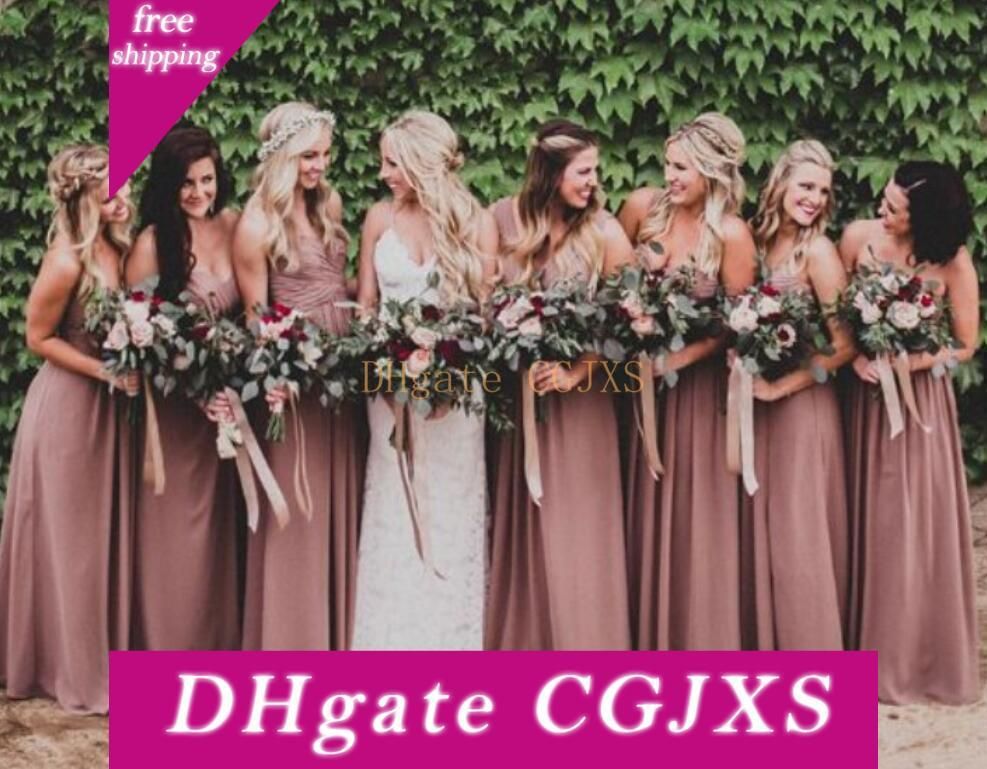 plus size pink bridesmaid dresses