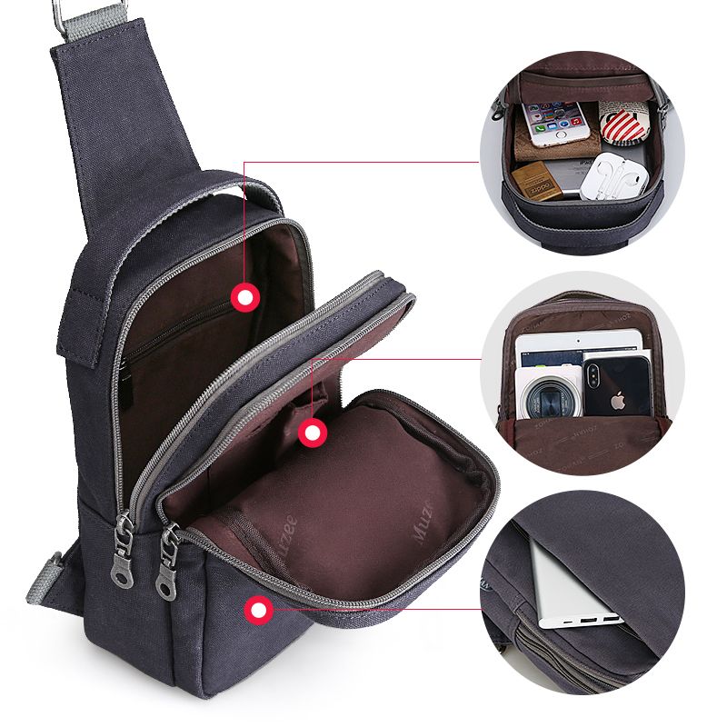 versatile canvas sling bag