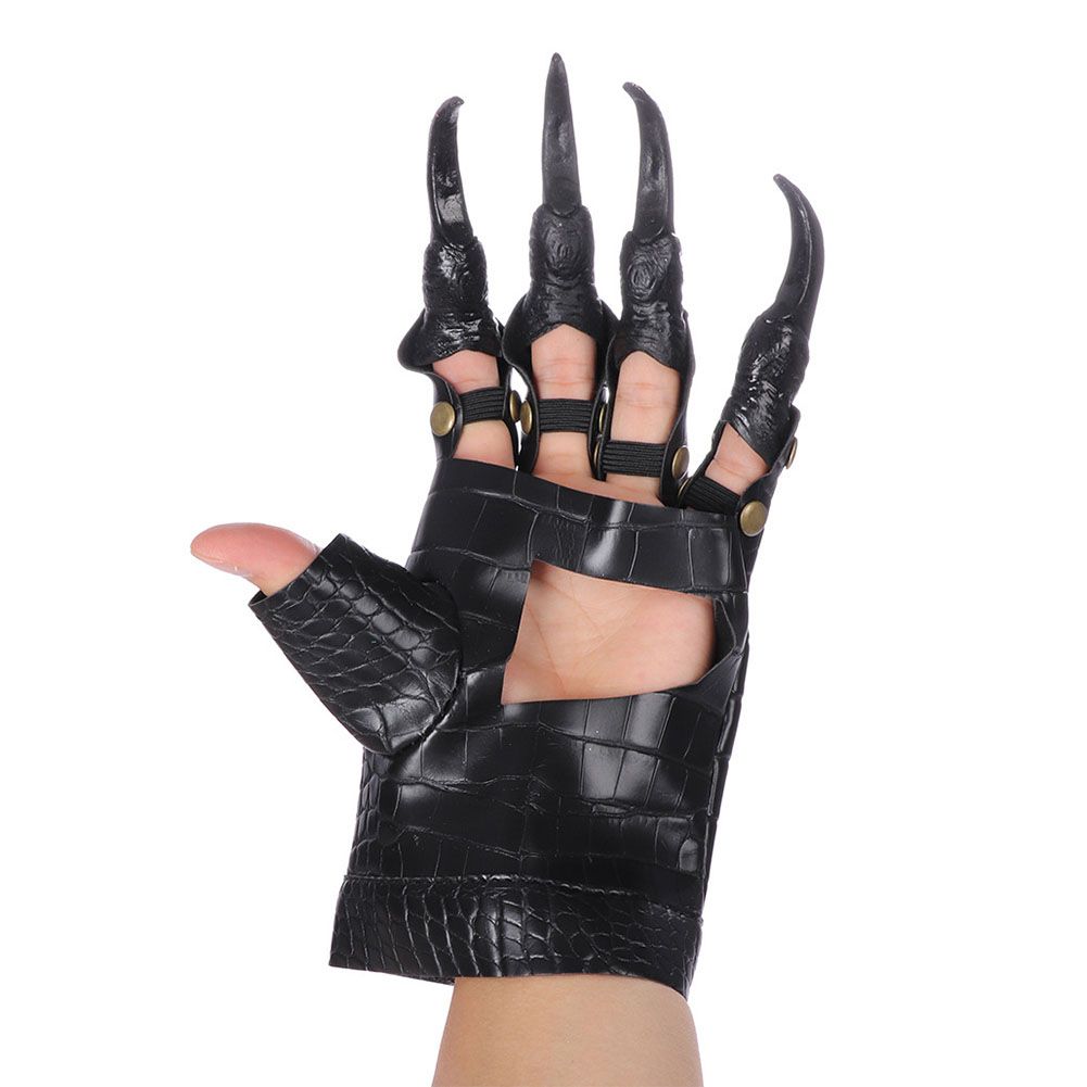 Long Nails Dress Up Halloween Gloves Cosplay Club Faux Leather Dragon Claw Birthday Decor Birthday Decoration From Sunflower42 8 27 Dhgate Com