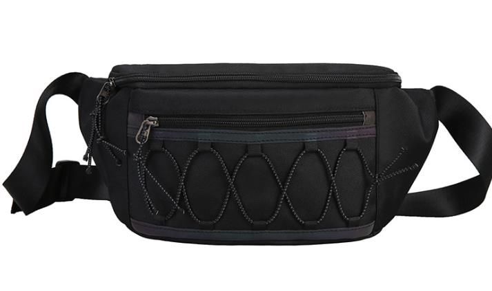 reflective messenger bag