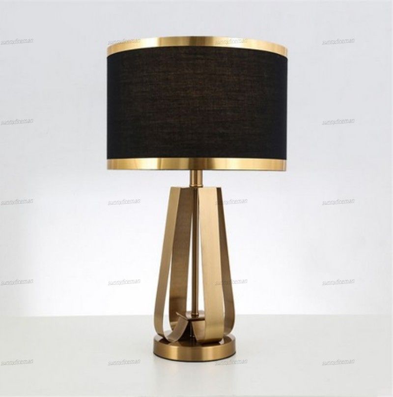 Metal Table Lamp Nordic Simple Metal Shade Table Light For Reading Room