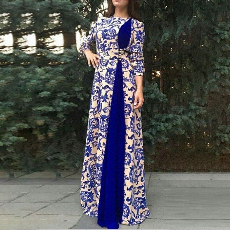 Fall 2020 Women Dress Casual Long 