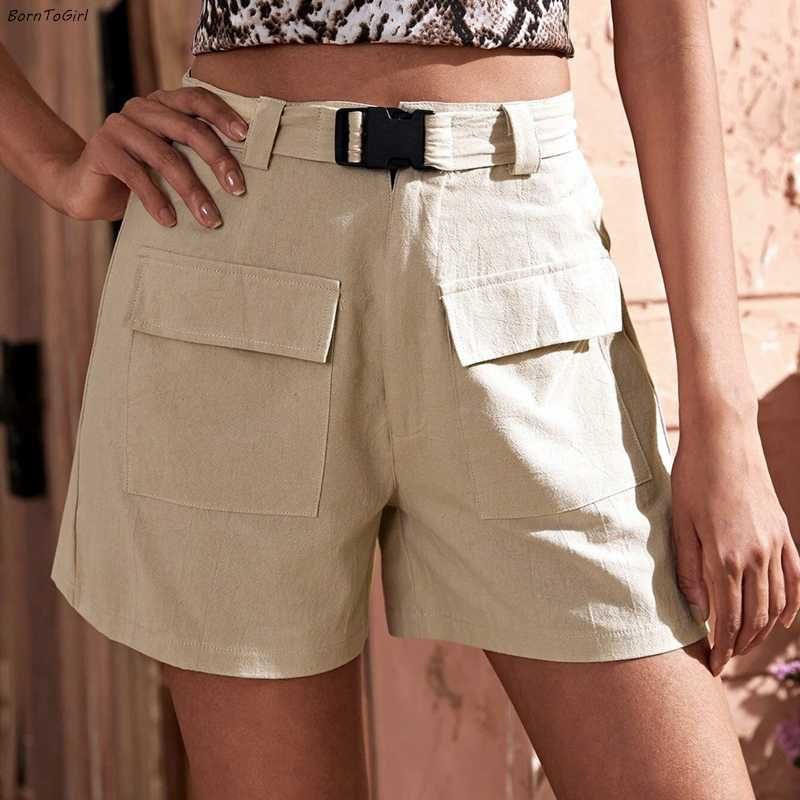 womens high waisted khaki shorts