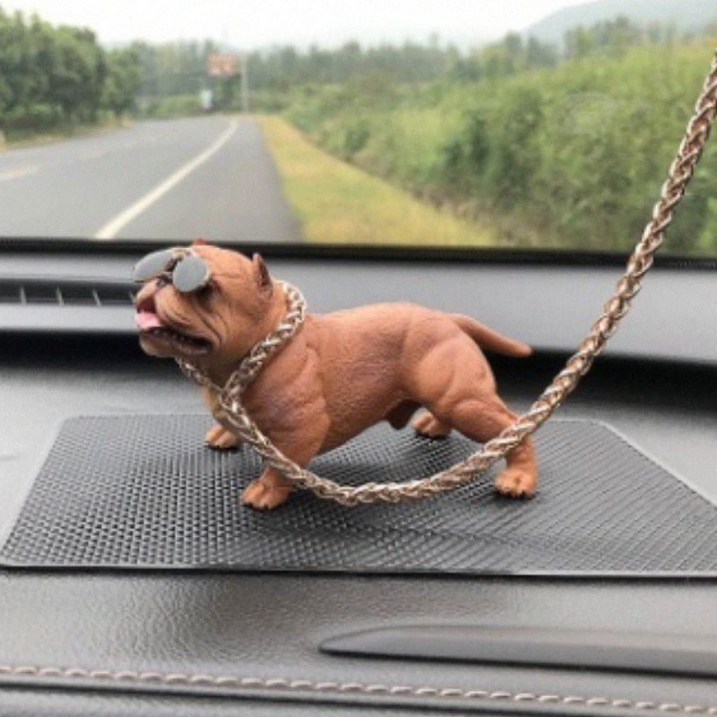 Satin Al Araba Kabadayi Kopek Susler Mini Dekorasyon Hayvan Cok Arkadasi Ust Duzey Arac Ici Egilim Kopek Simulasyonu Icin Stil Hediye Sogutmak Bebek Kgkh Tl232 82 Dhgate Comda