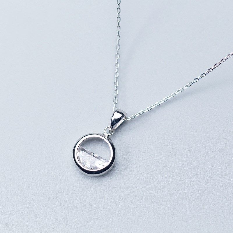 Trendy jewelry white gold plated chain Necklace & Pendant Engagement Necklace
