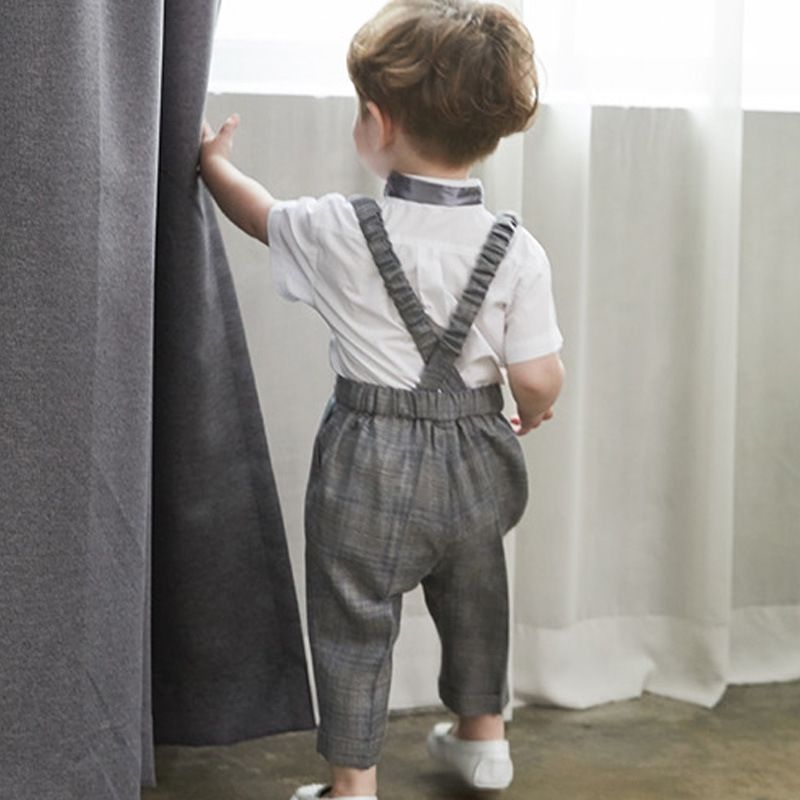 suspender dress boy
