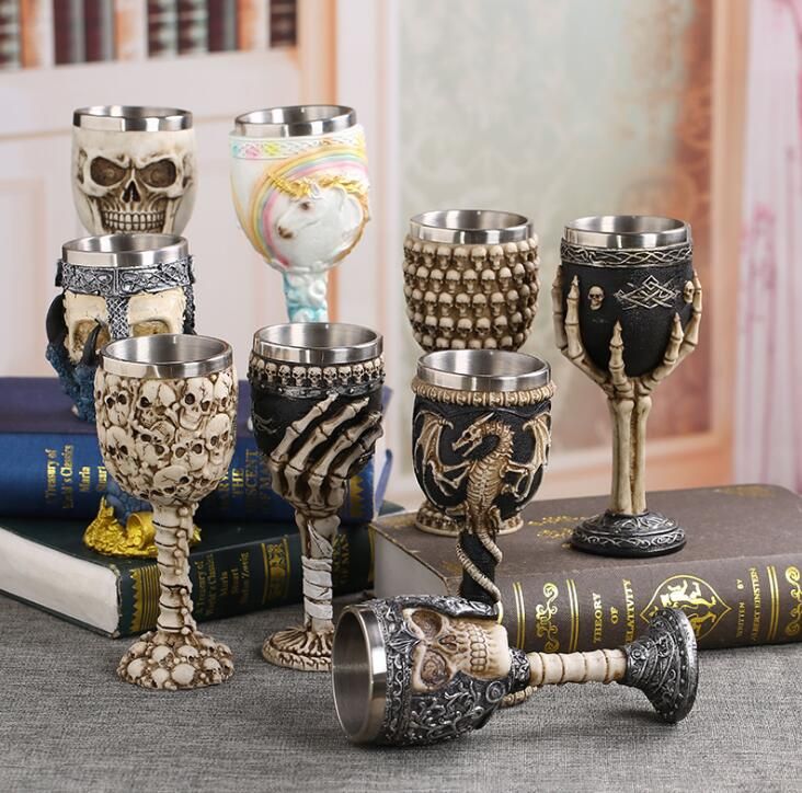 metal drinking goblets