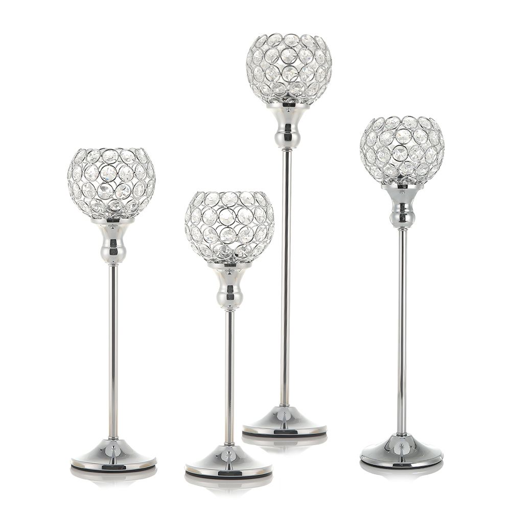 Crystal Vintage Candle Holders Stand Metal Candlesticks Wedding Table Centerpieces Christmas Halloween Decoration For Home Y200109 Hurricane Candle Holders Set Of 3 Hurricane Glass Candle Holder From Long10 23 9 Dhgate Com
