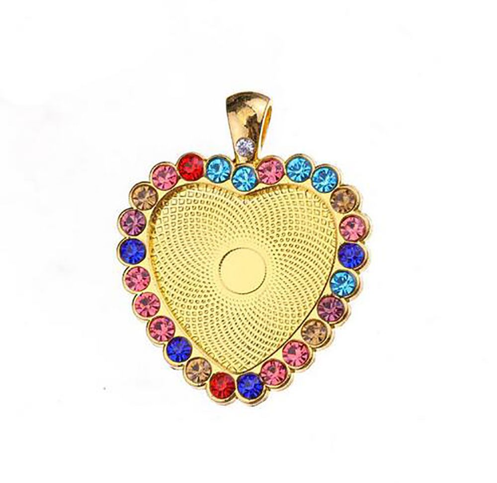 25MM Gold with Colorful stones