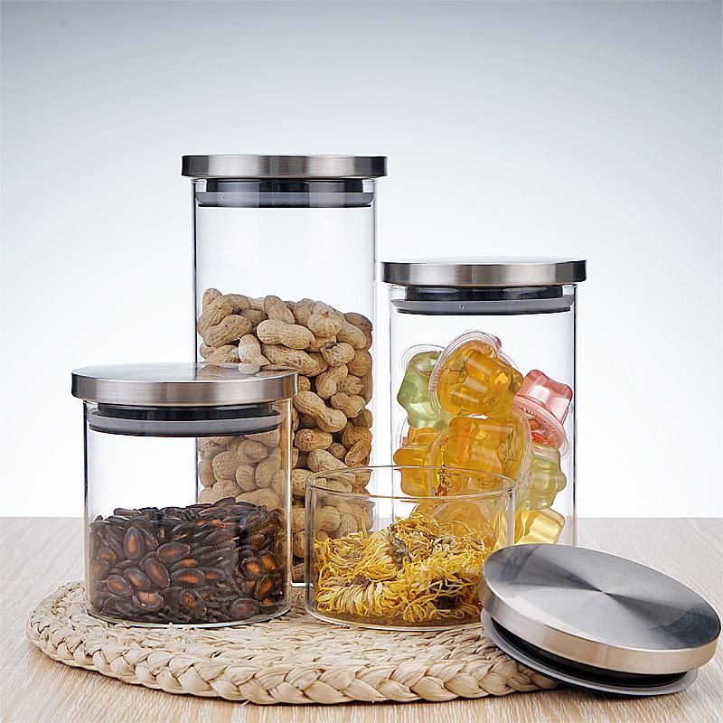 glass airtight storage jars