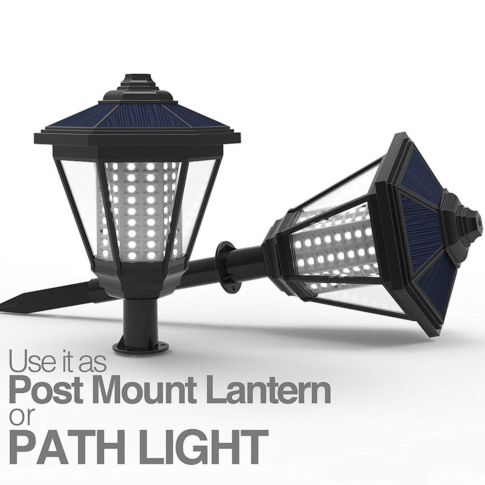 Columnas solares luces LED decorativas Mensaje linterna Polo Camino del jardín de la lámpara Columnas solares luces LED decorativas Mensaje linterna Polo Camino del jardín de la lámpara