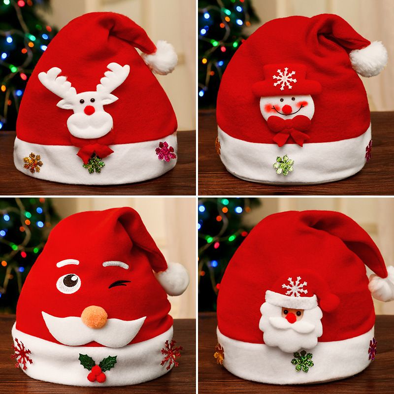 gorros de fiesta Fiyuer 30 Pcs sombrero de navidad para Niños Adultos Accesorio de Fiesta de Navidad
