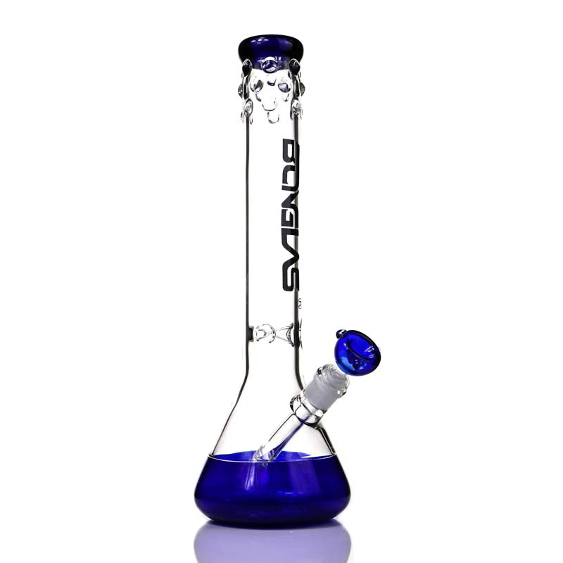 7" Inch Glass Hookah Water Pipe Bong Globe Style Blue 