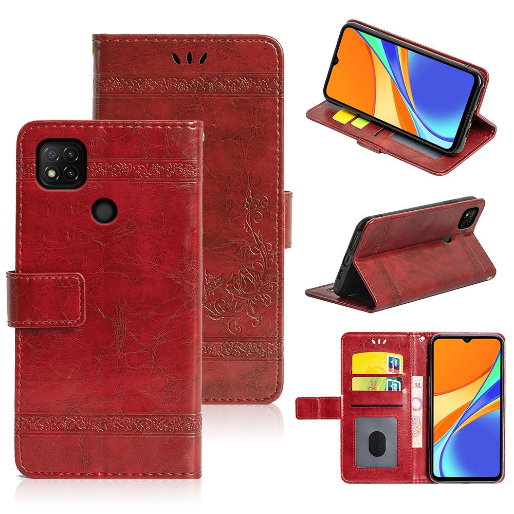 Melhor Qualidade De Venda Por Atacado BRAND Filp De Couro Quente Capa 9C  Caso Redmi Para Xiaomi Cartão Da Carteira De Entalhe Phone Case For Cover  Com Alta Qualidade E Cases Para