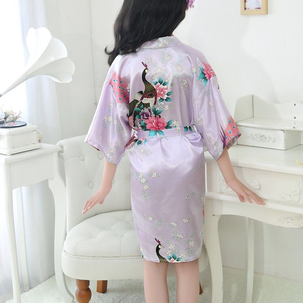 infant silk robe