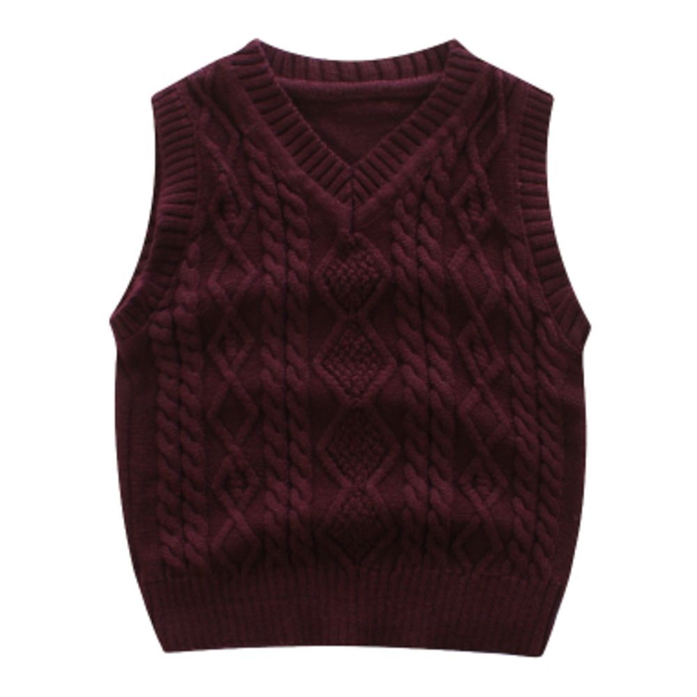 2to 6years Baby Kids Knitted Sweaters Vest College Style V Neck Spring Boys Clothes Infants Children Clothing Sweater Waistcoat Y0901 Child Waistcoat Boys Brown Waistcoat From Shanye07 12 21 Dhgate Com