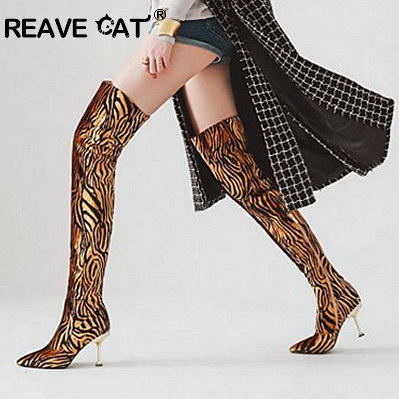 clear heel over the knee boots