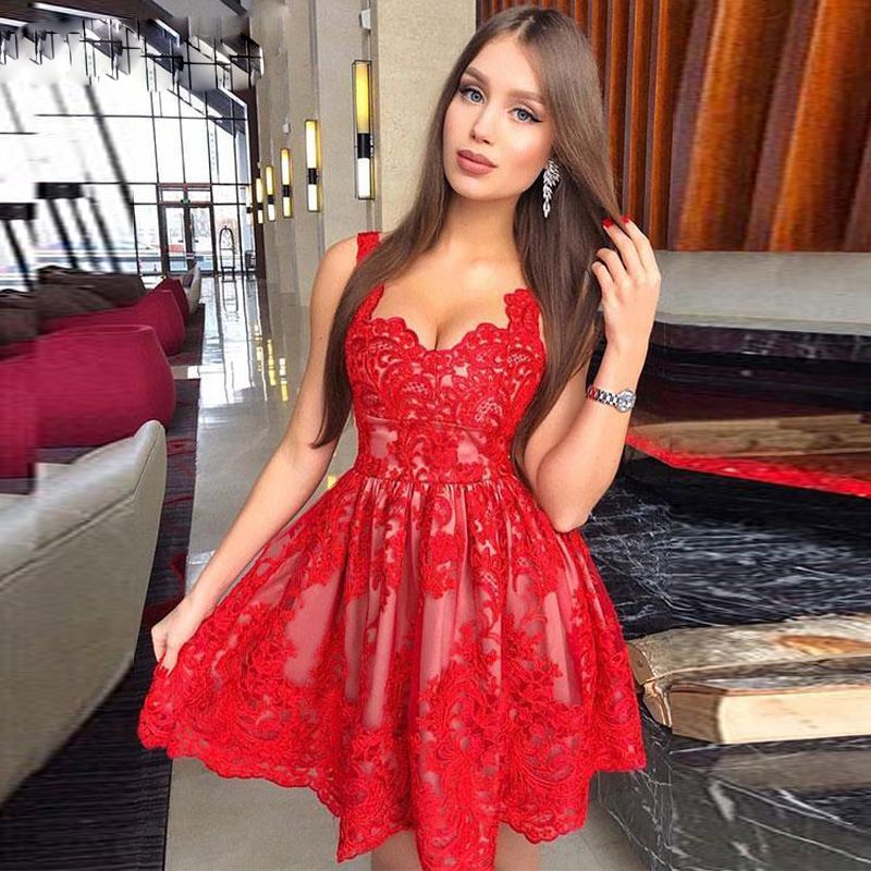 Short Sexy Red Prom Dresses