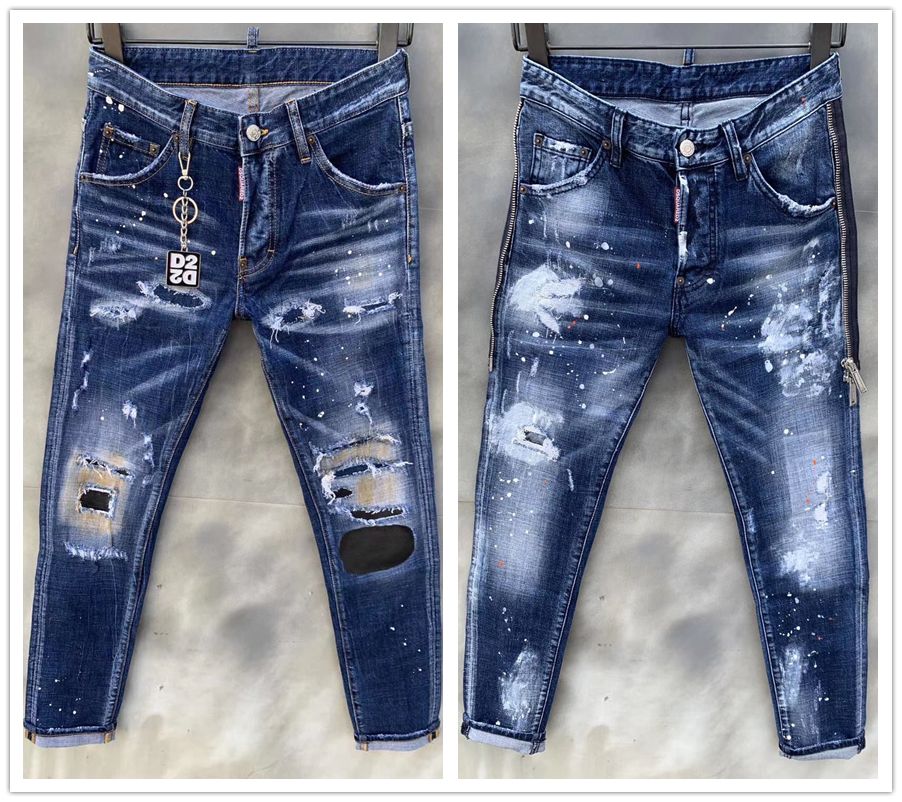 black ripped jeans mens size 44