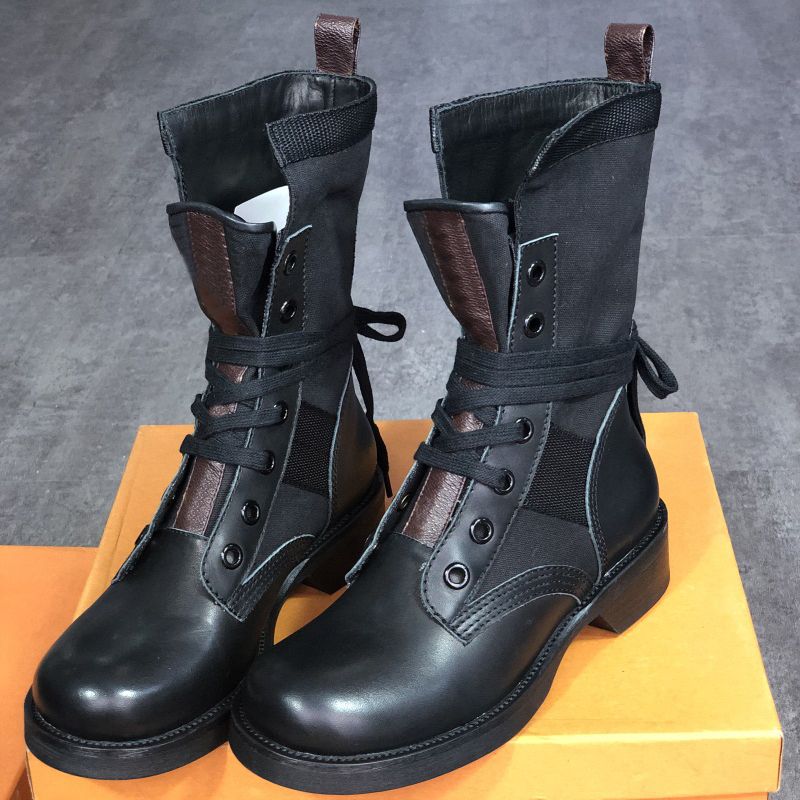 ankle high combat boots