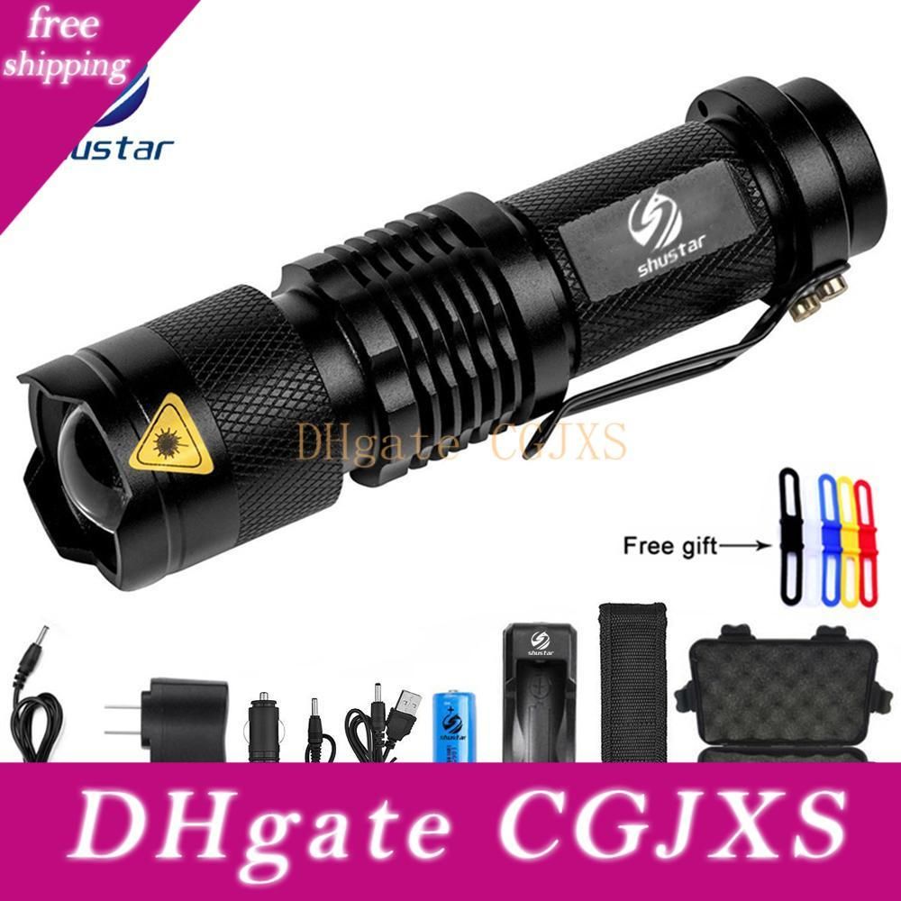 Xml T6 L2 Led 5000lm Torches Zoomable Tactical Led Flashlight Lamp 18650 Battery Battery Charger E17 A100 For Camping Flashlight Lamp Led Flashlight Lampscree Xml T6 Aliexpress