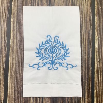 14x22 broderie Bleu