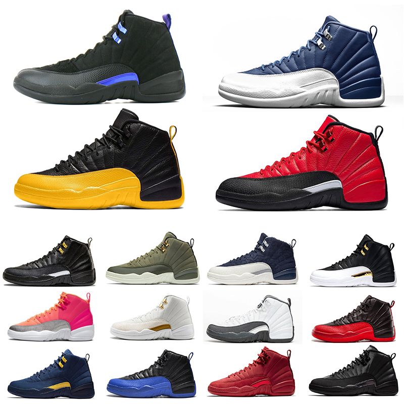 Compre NIKE AIR JORDAN RETRO 12 2019 Gym Red 12 XII 12s Zapatos De  Baloncesto Para Hombre Paquete De Graduación Vuelo Internacional Michigan  TAXI Flu Juego Hombres Zapatillas Deportivas Atléticas A 33,66