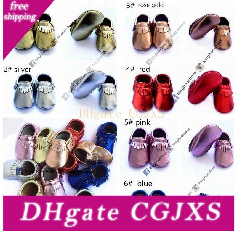 kids leather moccasins