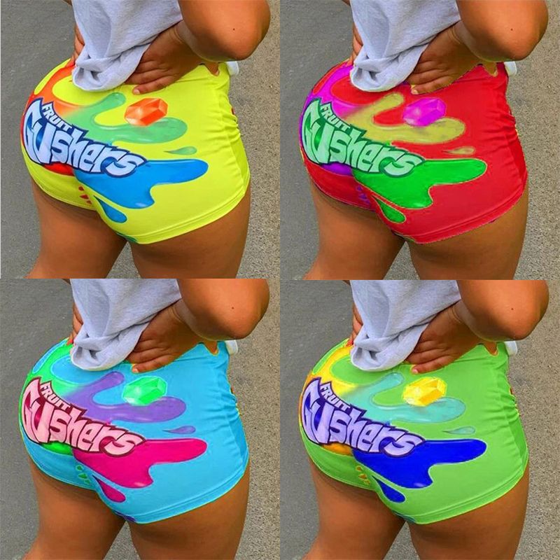 snickers candy booty shorts