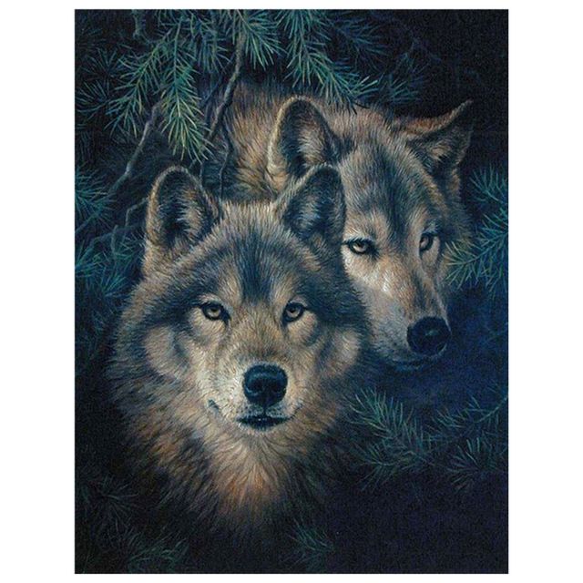 5D DIY Full Drill Square Diamond Painting Snow Wolf Cross Stitch Mosaic Kit #Z 5D DIY Full Drill Square Diamond Painting Snow Wolf Cross Stitch Mosaic Kit #Z