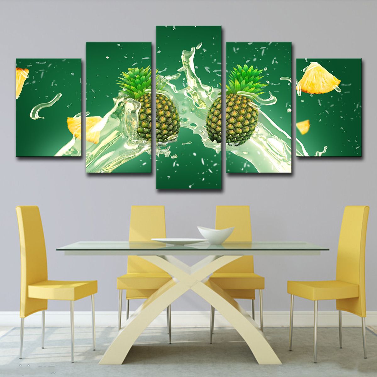 2020 Modern Canvas Wall Art Decor Fresh Fruit Painting Pineapple Pictures For Kitchen Dining Room From Mocoart 23 96 Dhgate Com