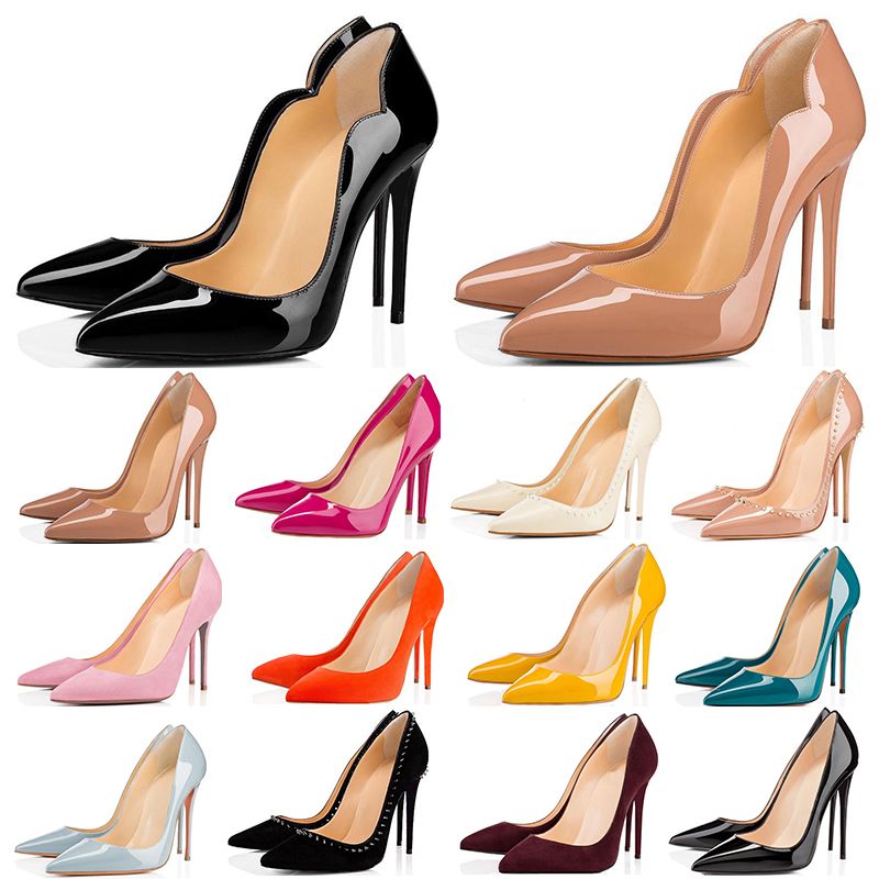 blue red bottoms heels