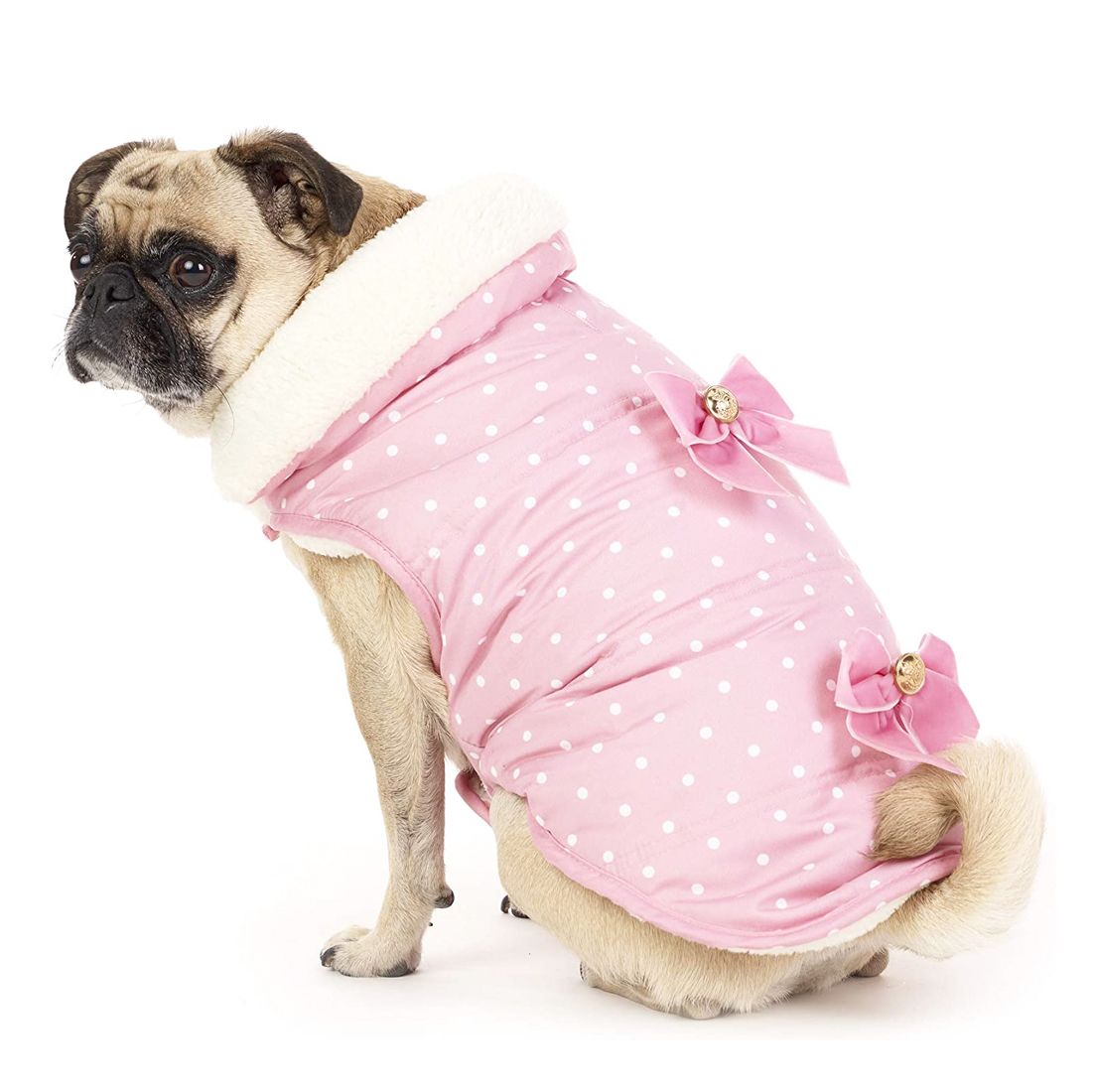 fleece lined dog jacket
